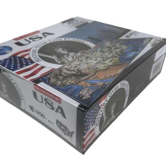 New USA History Over Time Puzzle 4D Cityscape Jigsaw Map Skyscraper SEALED BOX - Picture 8 of 12